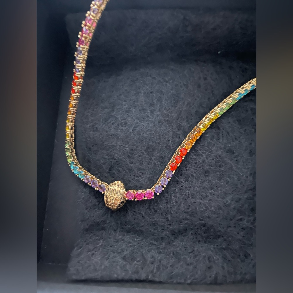 Kurt Geiger Rainbow Bracelet with Gold Bead